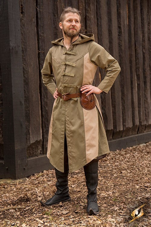 Sleeveless coat Assassins Creed, green-sand