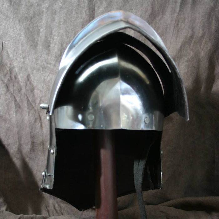 Sallet with visor 1480, 2 mm (battle-ready)