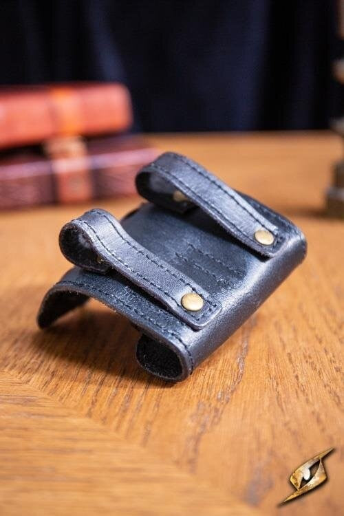Potion holder with two bottles, black