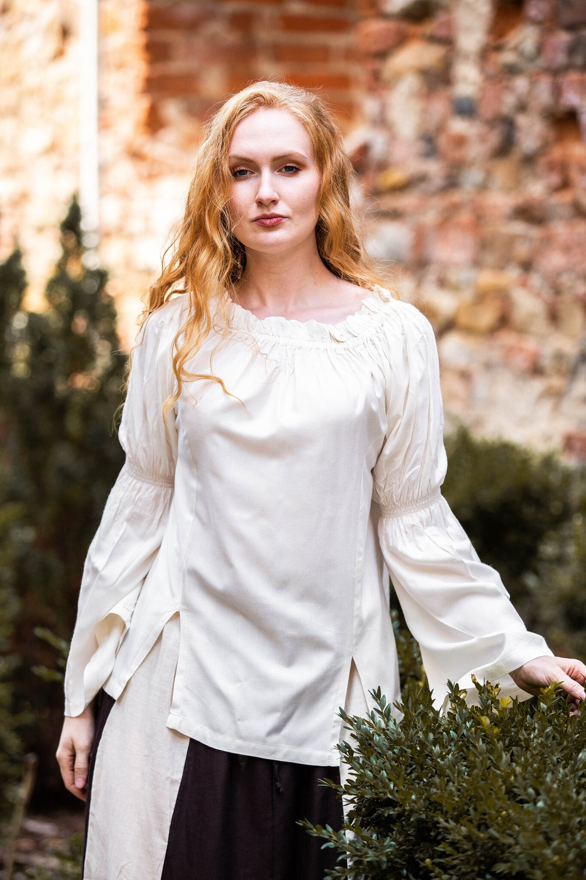 Baroque blouse, cream
