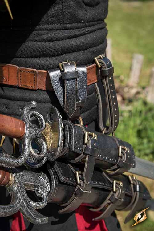 Doppio supporto per armi LARP, nero