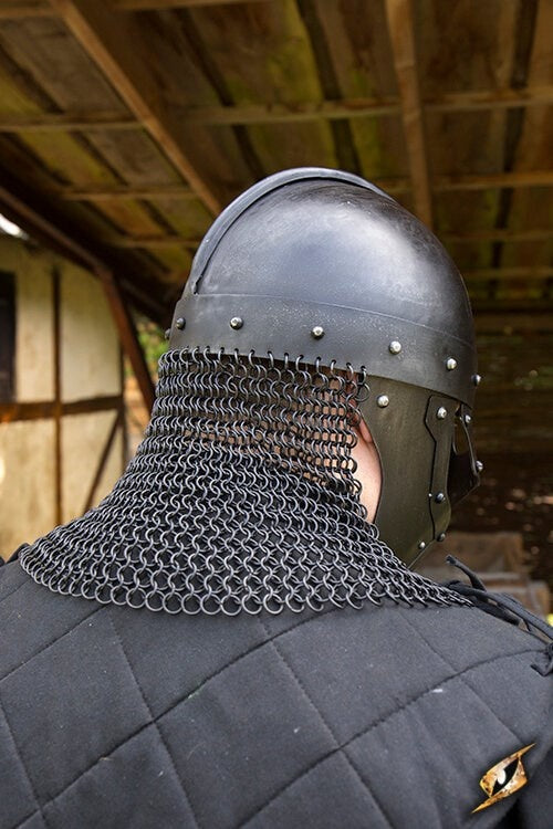 Viking LARP helmet Egil, bronzed, 1-1.2 mm