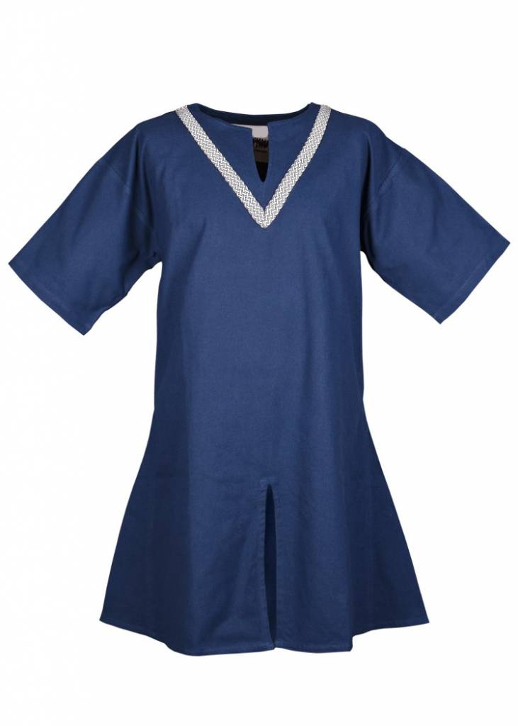 Birka tunic Knut, short sleeves, blue