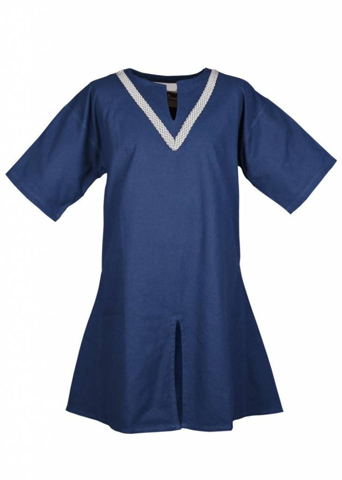 Birka tunic Knut, short sleeves, blue