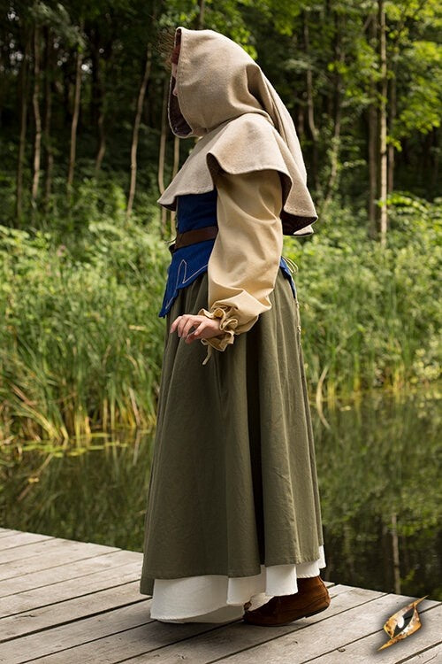 Medieval chaperon Erhard, beige