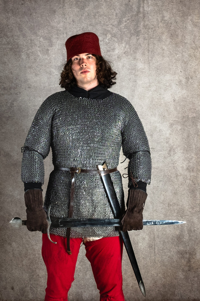 Haubergeon, gemischt, flache Ringe, keilförmige Nieten, 8 mm