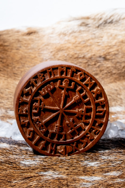 Jewellery box Vegvisir, wood