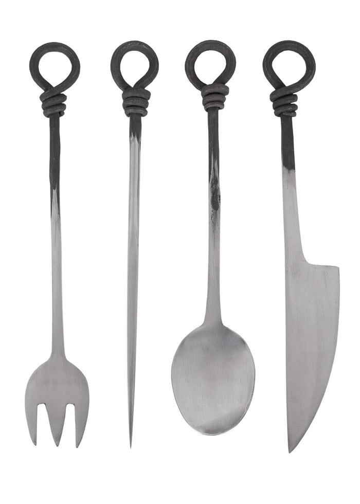 Medieval cutlery set stainless steel