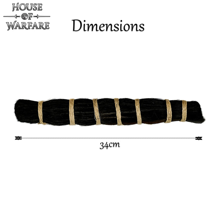 Horsehair, black 34 cm