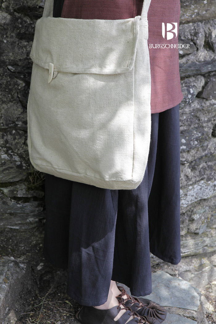 Medieval bag Ehwaz, natural