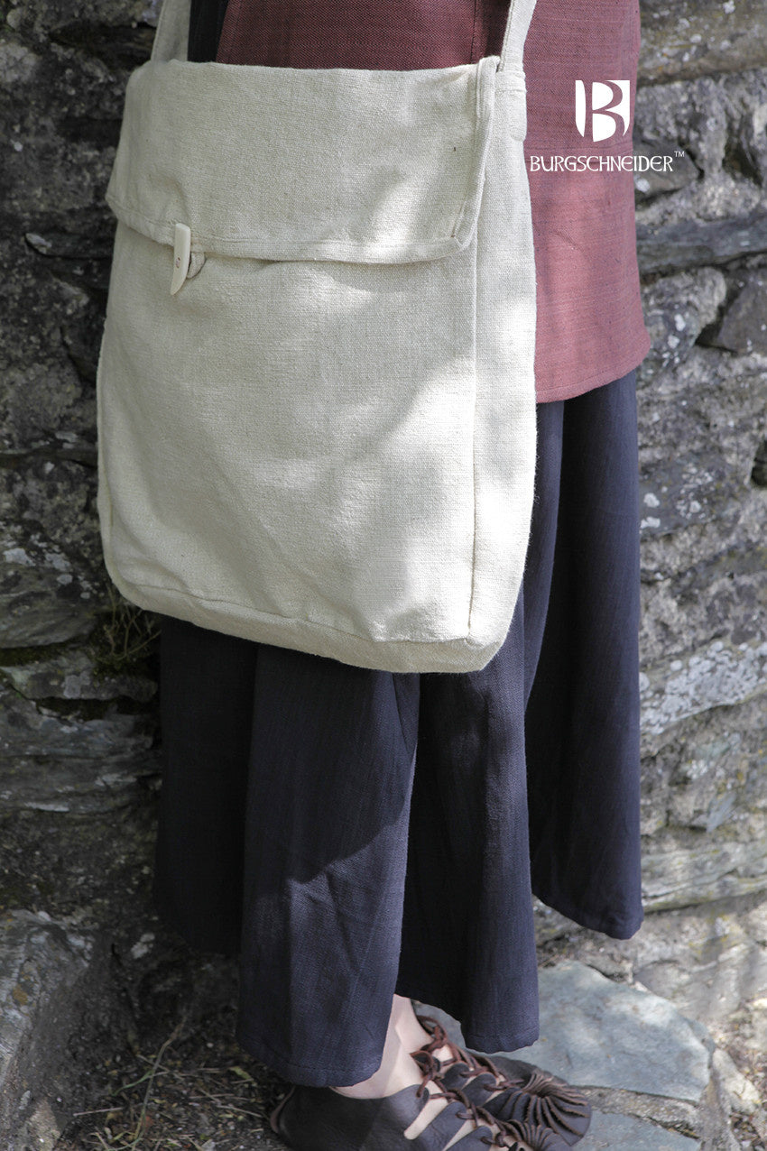 Medieval bag Ehwaz, natural