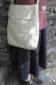 Medieval bag Ehwaz, natural