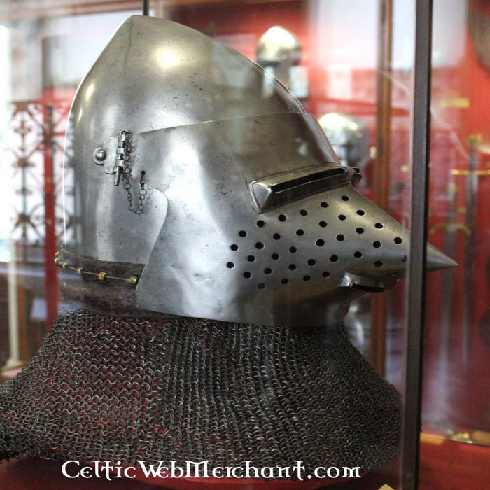 Pig faced bascinet, 2 mm (battle-ready)