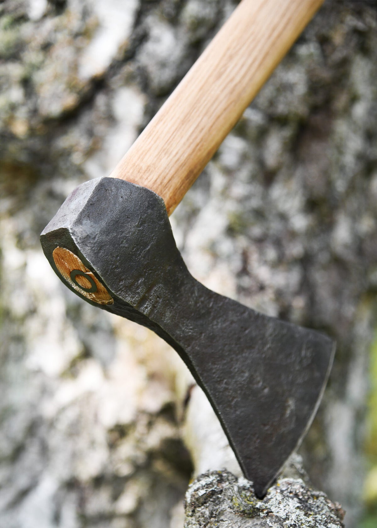 Viking axe, hand-forged steel, type A, semi-sharp