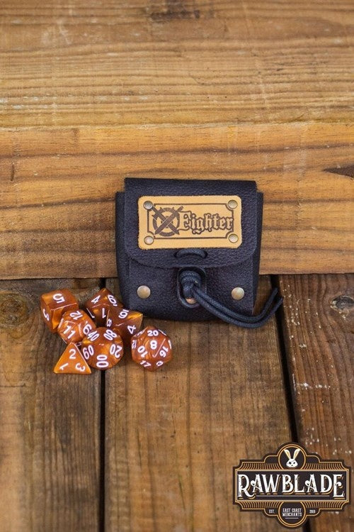 Dice bag with dice set, Fighter
