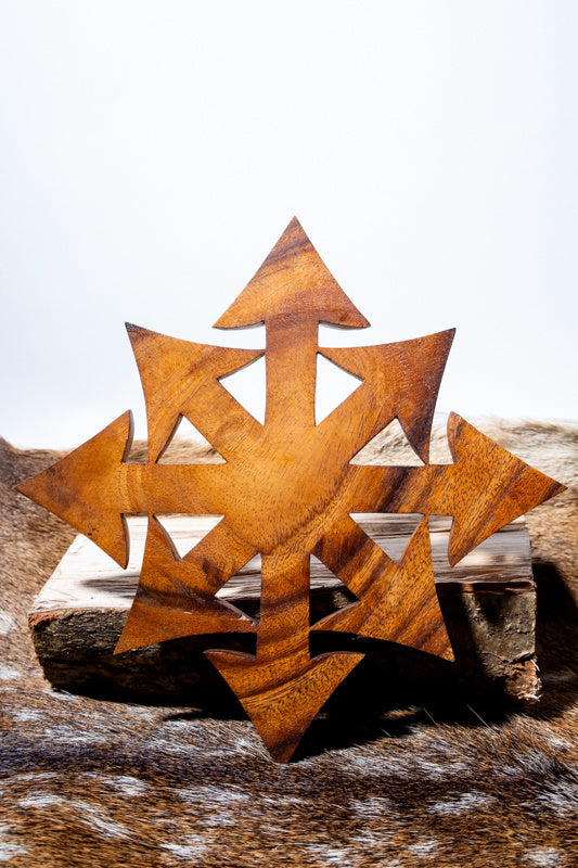 Intaglio in legno stella del caos