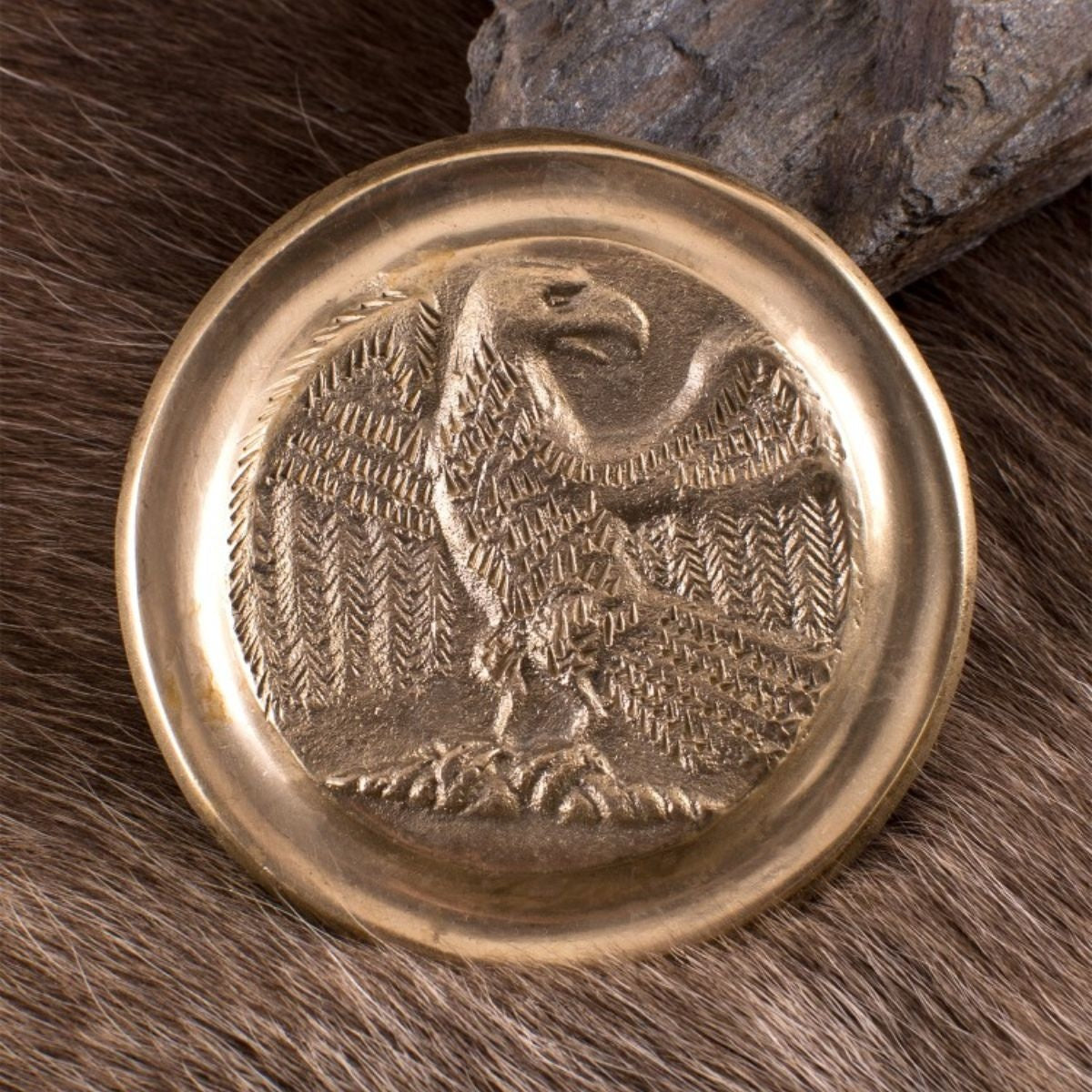 Roman phalera eagle gold colour