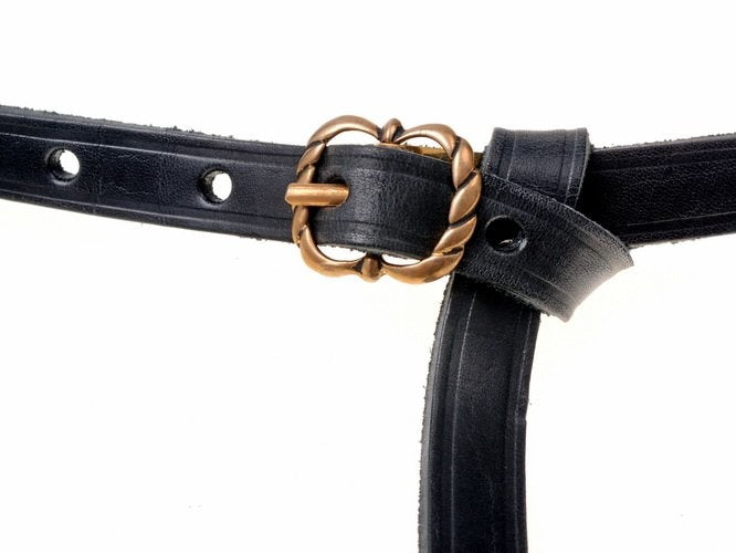 Medieval belt Neville, black, 150 cm