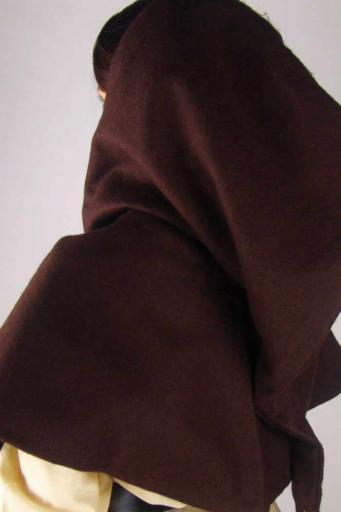 Chaperon Terry, wool blend, brown