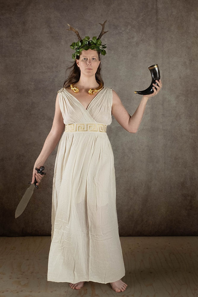 Goddess dress Penelope, cream