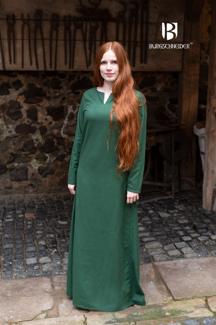 Medieval dress Elisa, green