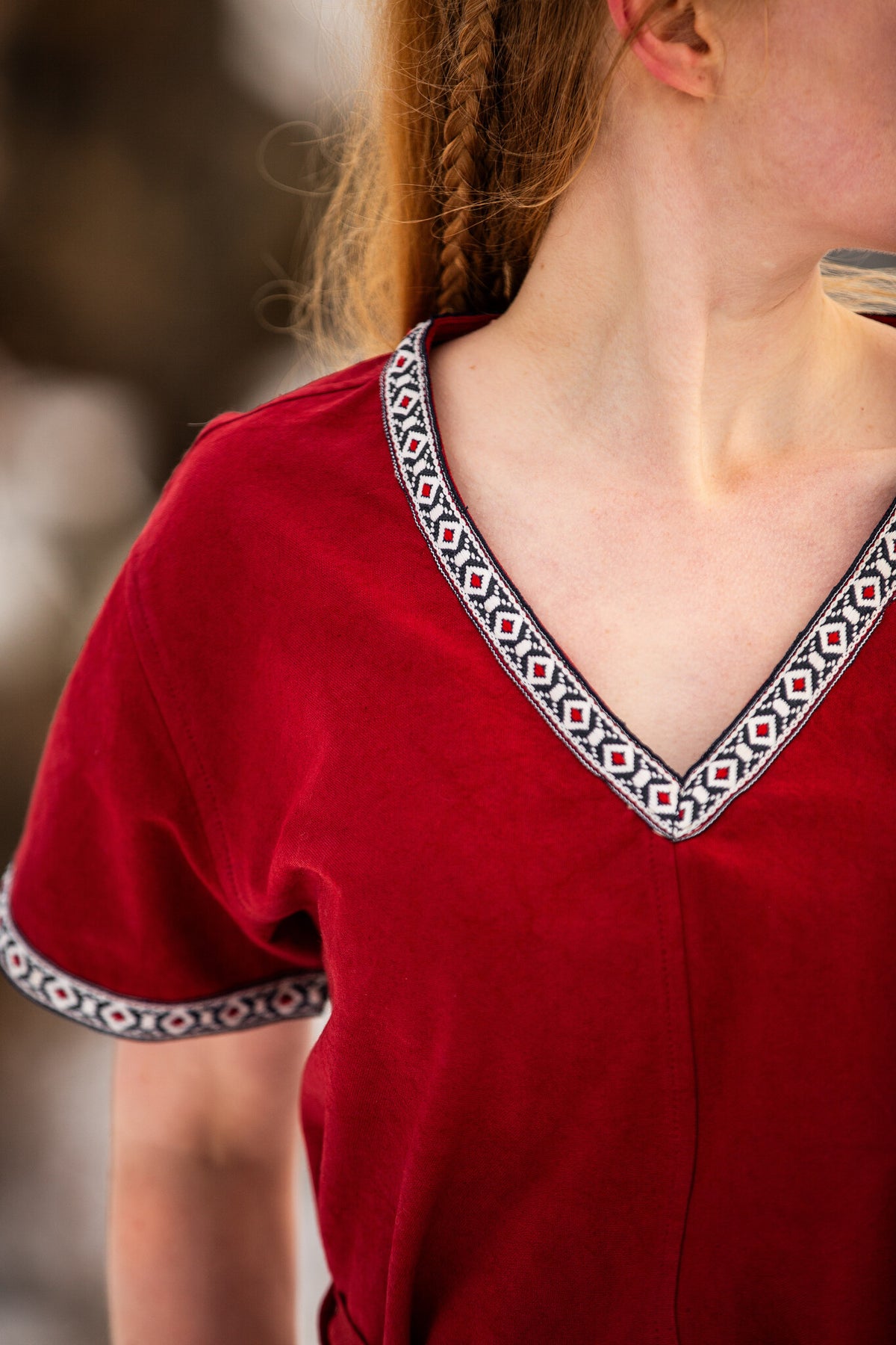 Valkyrie tunic Brynhild, red
