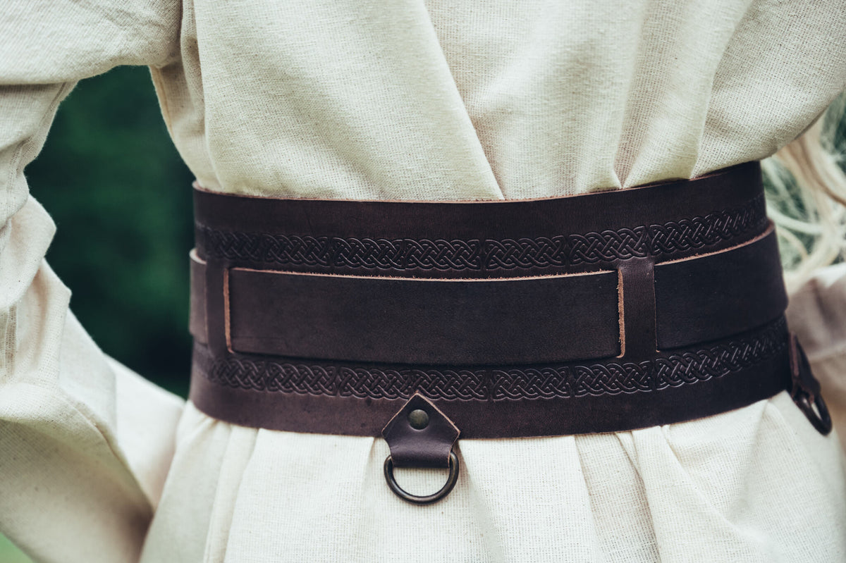 Viking belt Sigrid, dark brown