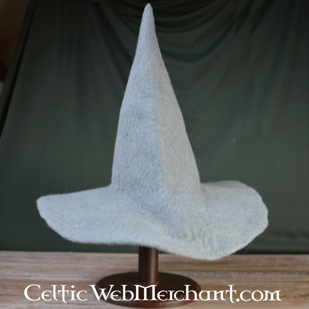 Witches hat, green, wool felt