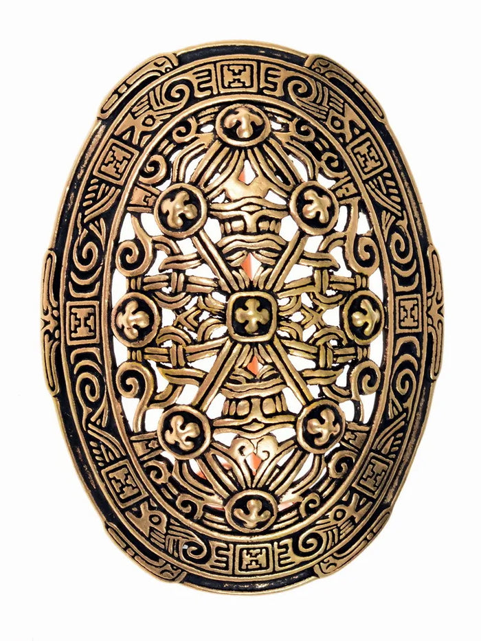 9th-century Viking tortoise brooch, Borre style, bronze, price per piece