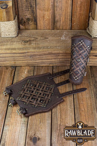 Brawley bracers, forearm guards, brown
