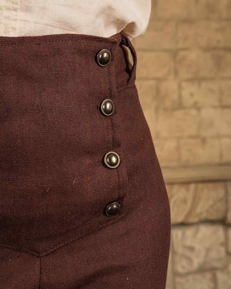 Fall front breeches Pollard, late 18th century, brown