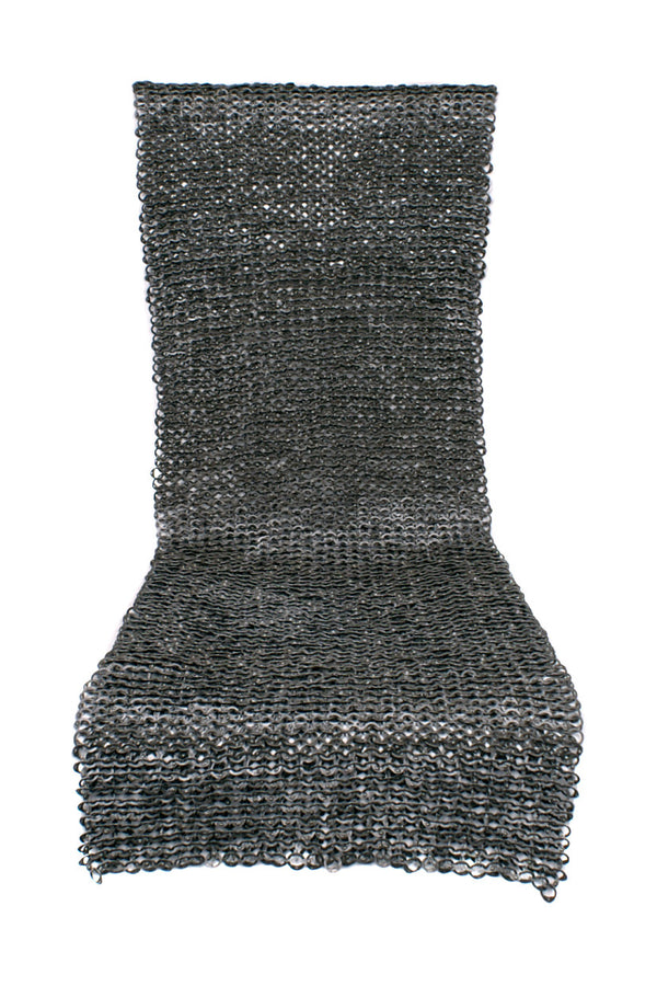 Chainmail skirt gousset, flat rings - round rivets, 8 mm
