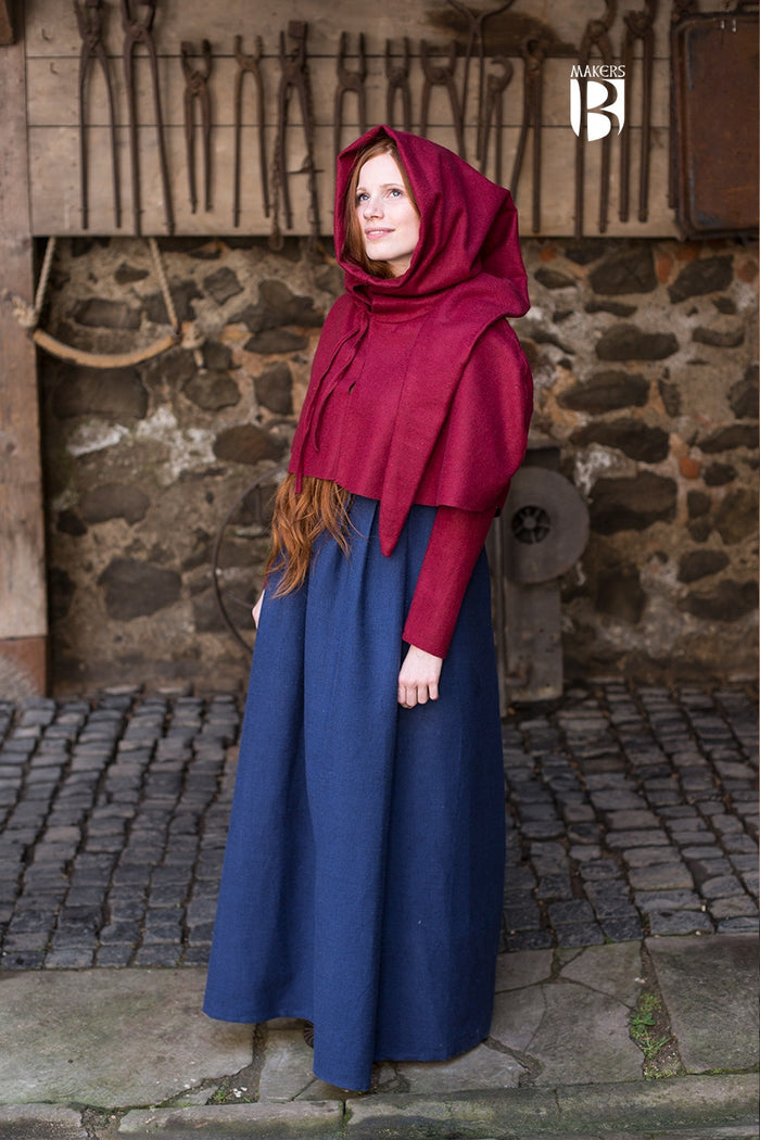Chaperon Curt red, wool mix