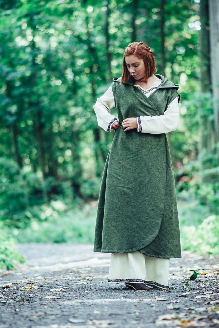 Wrap dress Thyra, green