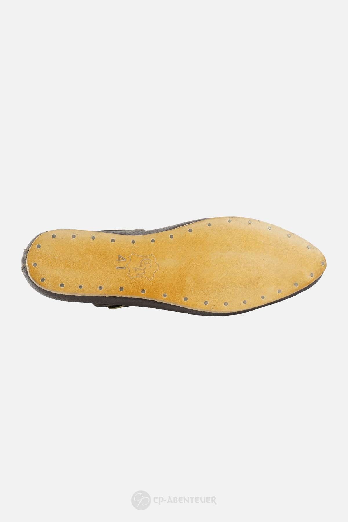 Shoes Hedwig, medieval, brown