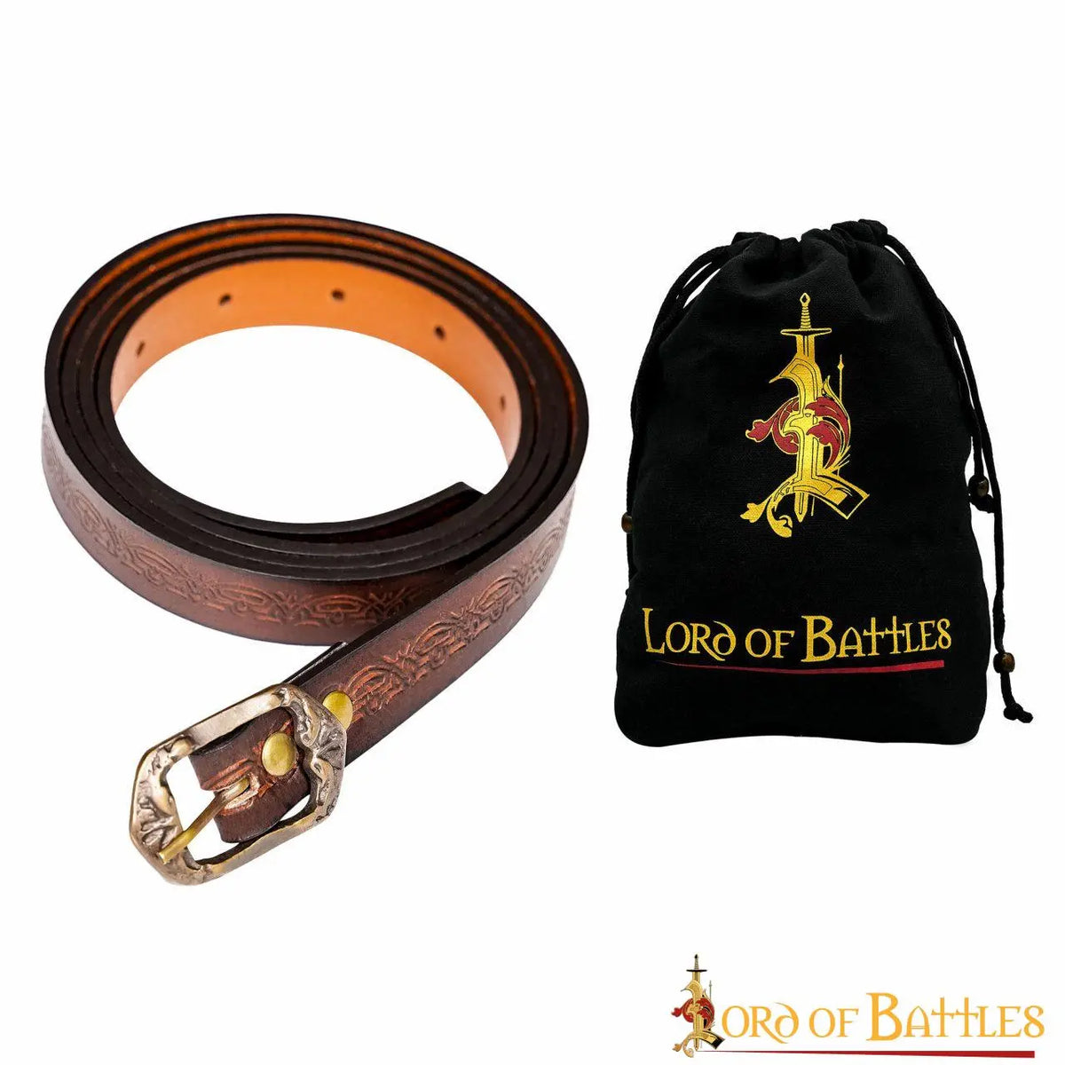 Leather belt Melian, 130 cm, brown