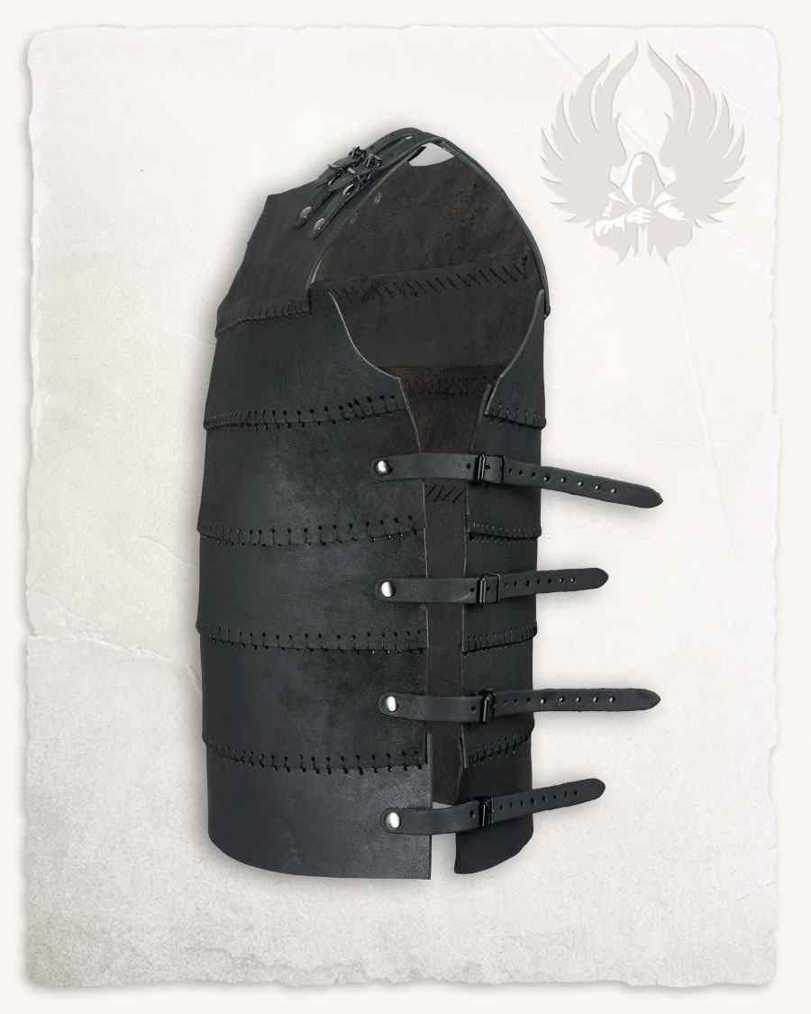 Leather cuirass Erend, black