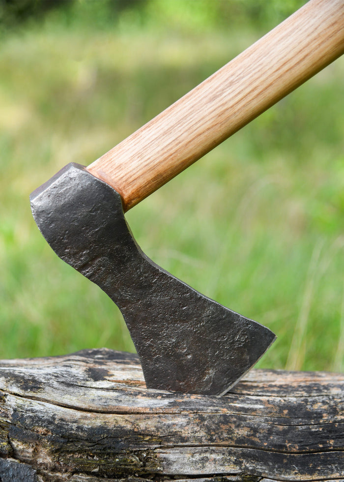 Viking axe, hand-forged steel, type A, semi-sharp