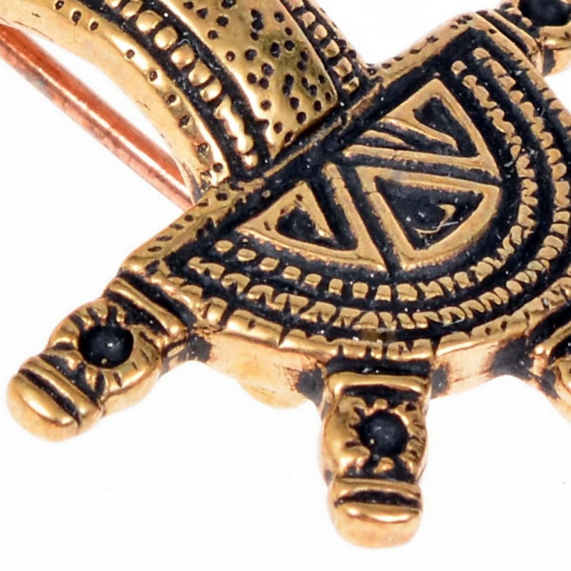 Fibule germanique type Hahnheim, bronze