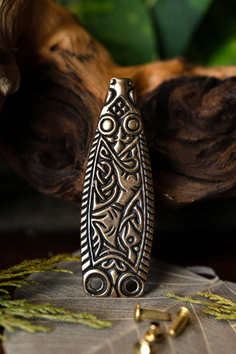 Anglo-Saxon belt end Trewhiddle