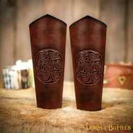 Leather bracers Ingalvur, long