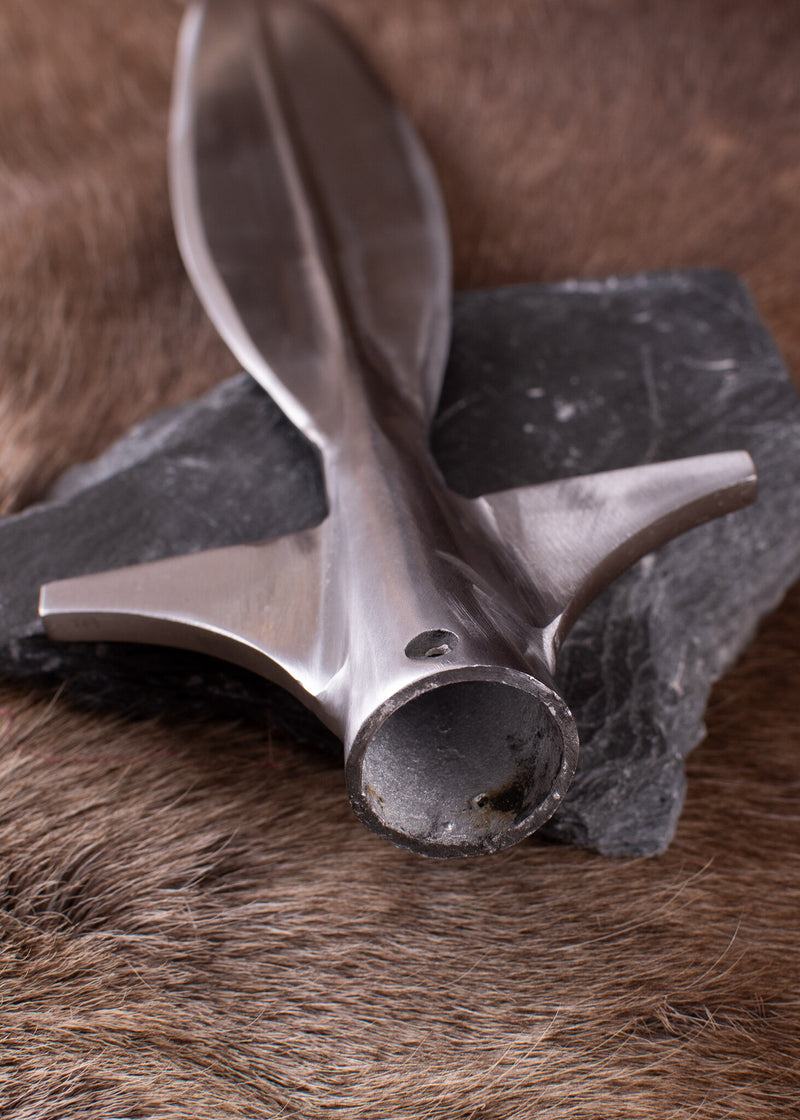 Punta de lanza alada en forma de hoja, aprox. 43,5 cm, semi-afilada