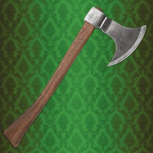 Medieval axe antique finish, semi-sharp