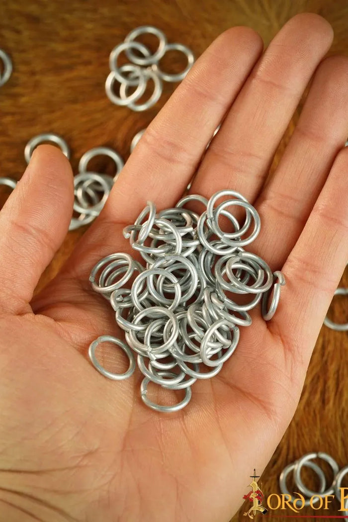 1kg chainmail rings, galvanised, butted 10 mm