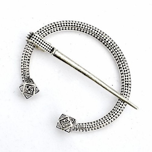 Viking horseshoe fibula Finland, silvered bronze