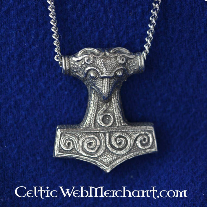 Skane Thor's hammer with necklace, pewter