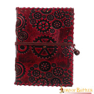 Leather book Steampunk, antique pages