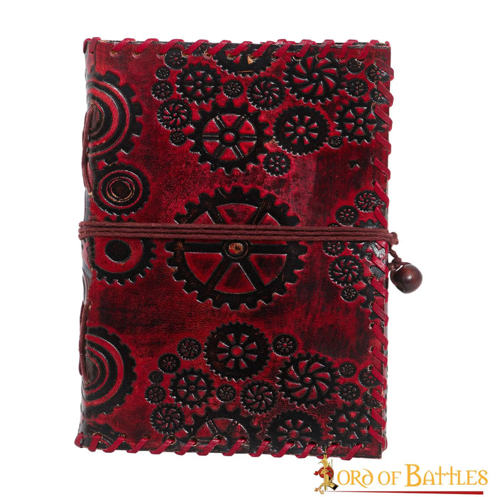 Leather book Steampunk, antique pages