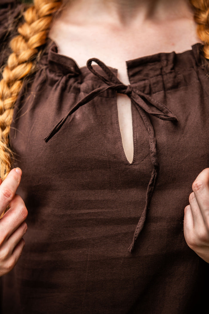 Baroque blouse Julia, brown