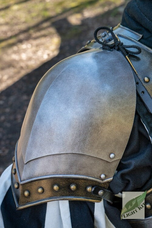 LARP medieval knight spaulders